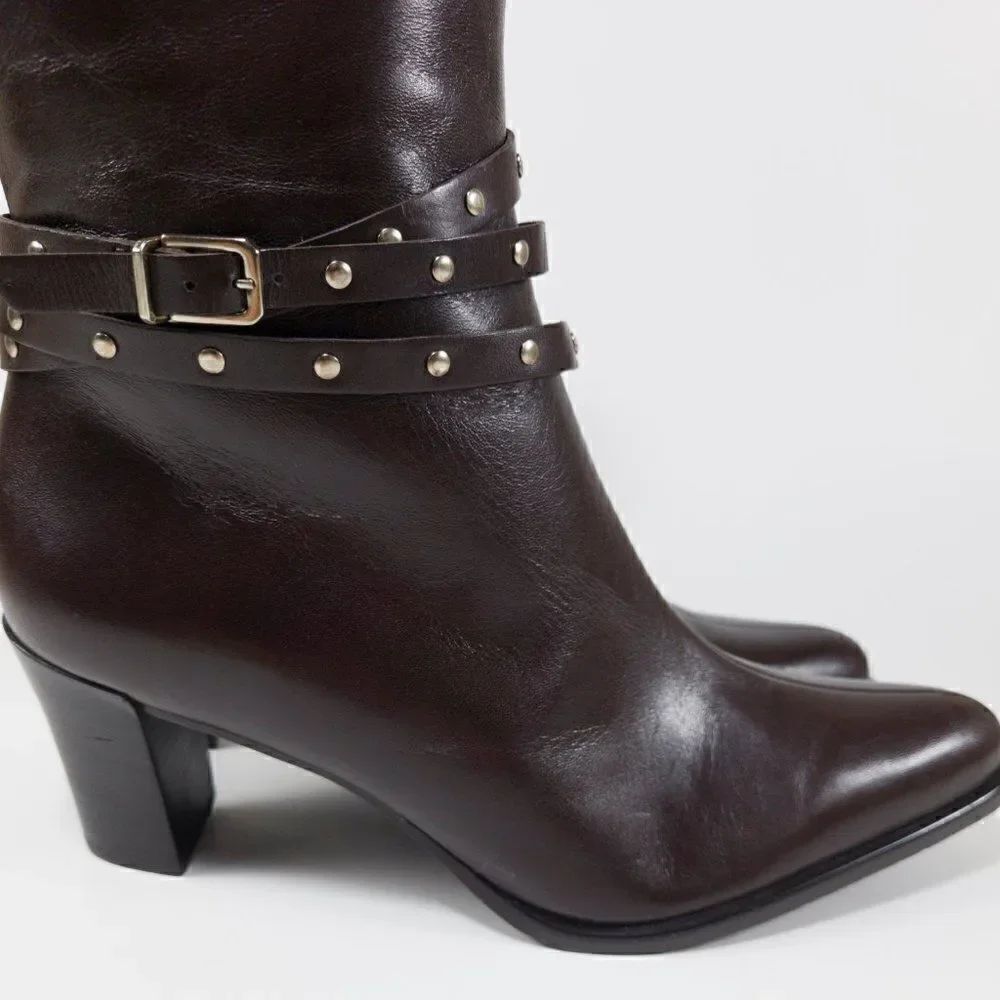 A Marinelli Healed Leather Boots - Size 7.5M - Picture 9 of 14